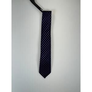 Peter Grant 100% Silk Neck Tie Blue Diamond Pattern